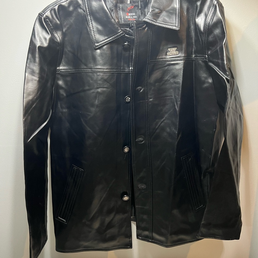 Black Leather Jacket made in Italy 🇮🇹